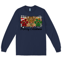 Navy merry christmas paws Long Sleeve Tee - Bettercallsaul