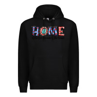 Black home of the because of the brave Premium Hoodie - JahusDesignShop