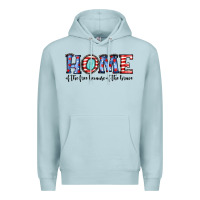 Blue Mist home of the because of the brave Premium Hoodie - JahusDesignShop