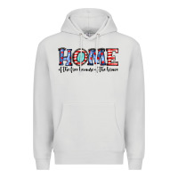 Dove Grey home of the because of the brave Premium Hoodie - JahusDesignShop