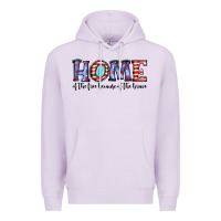Lilac home of the because of the brave Premium Hoodie - JahusDesignShop
