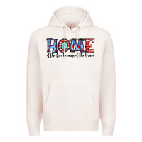 Pale Pink home of the because of the brave Premium Hoodie - JahusDesignShop