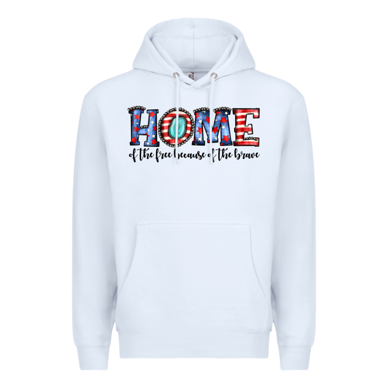Home Of The Because Of The Brave Premium Hoodie by JahusDesignShop | Teevron
