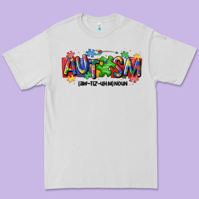 Autism Awtizuhm Noun Premium Tee Designed By Maliassmallbusiness