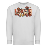 Dove Grey football love Premium Sweatshirt - FaDigitalArtStudio