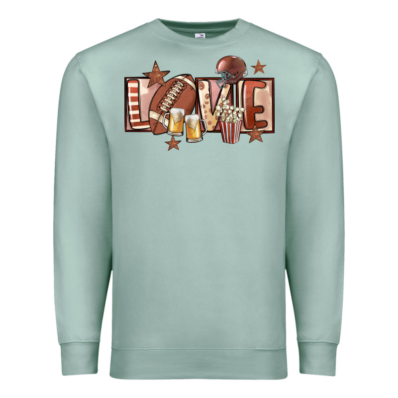 Football Love Premium Sweatshirt by FaDigitalArtStudio | Teevron