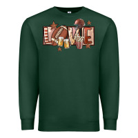 Sports Green football love Premium Sweatshirt - FaDigitalArtStudio