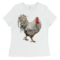 White Dominique Rooster Ladies Tee - LillyAllenDesigns