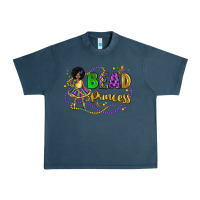 Midnight Navy bead princess mardi gras Urban Heavy Tee - LillyAllenDesigns