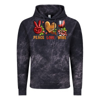 Cloud Black Peace Love Wine Vintage Hoodie - BundleAndBundleShop