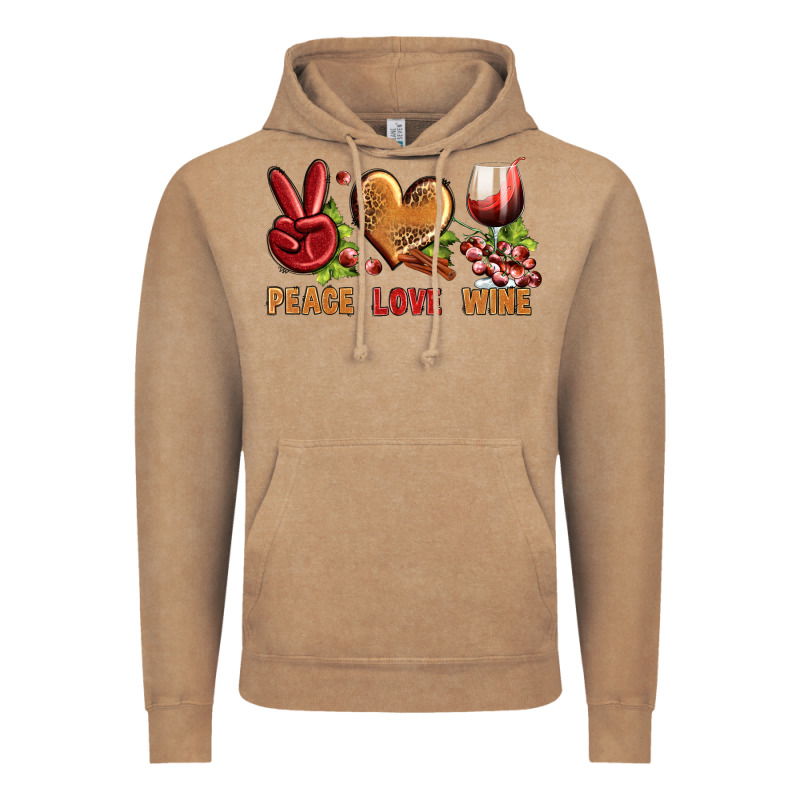 Peace Love Wine Vintage Hoodie by BundleAndBundleShop | Teevron