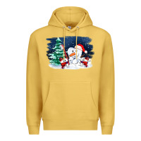Antique Gold teeth snow party costom ado Premium Hoodie - OliviaCreatesArt