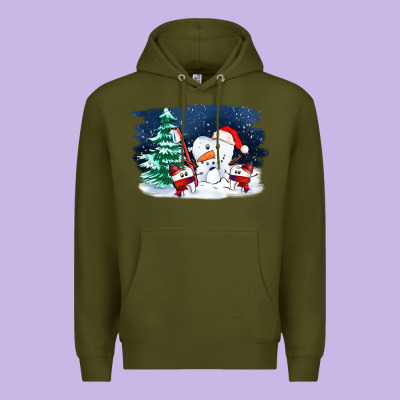 Teeth Snow Party Costom Ado Premium Hoodie Designed By Oliviacreatesart
