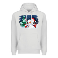 Dove Grey teeth snow party costom ado Premium Hoodie - OliviaCreatesArt