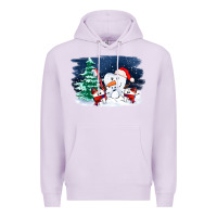 Lilac teeth snow party costom ado Premium Hoodie - OliviaCreatesArt