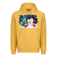 Mustard teeth snow party costom ado Premium Hoodie - OliviaCreatesArt