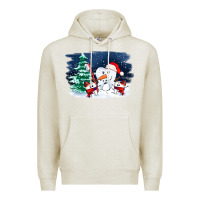 Oatmeal Heather teeth snow party costom ado Premium Hoodie - OliviaCreatesArt