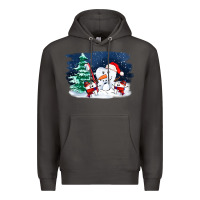 Smoke teeth snow party costom ado Premium Hoodie - OliviaCreatesArt