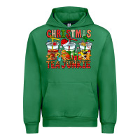 Emerald Christmas tea junkie Urban Hoodie - CowhideDigitalArt