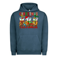 Pigment Midnight Navy Christmas tea junkie Urban Hoodie - CowhideDigitalArt