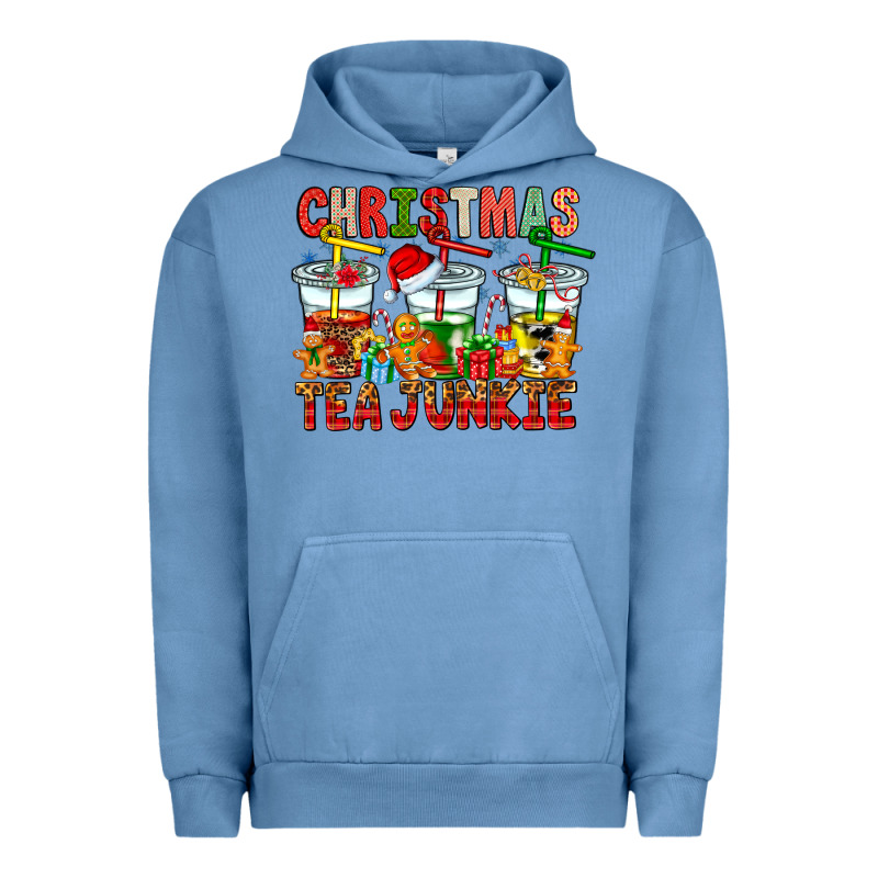 Christmas Tea Junkie Urban Hoodie by CowhideDigitalArt | Teevron
