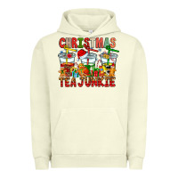 Pigment Pistachio Christmas tea junkie Urban Hoodie - CowhideDigitalArt