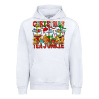 White Christmas tea junkie Urban Hoodie - CowhideDigitalArt