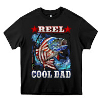 Black Reel Cool Dad Bass Heavy Core Tee - LillyAllenDesigns