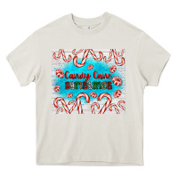 Cream candy cane Christmas Heavy Core Tee - AdoDesignShop