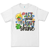 White let your light shine Premium Tee - MaliasSmallBusiness
