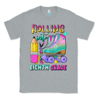 Heather Grey rolling into eighth grade Classic Tee - BundleAndBundleShop