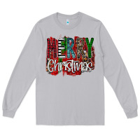 Moon Dust Merry Christmas Buffalo Plaid Leopard Long Sleeve Tee - Bettercallsaul