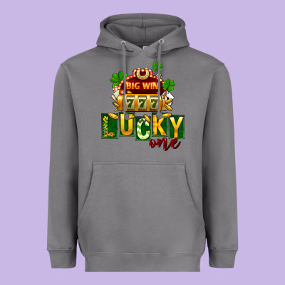 St. Patrick's Lucky One Heavyweight Hoodie Designed By Fadigitalartstudio