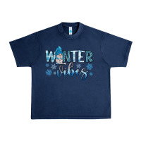 Navy winter vibes gnome Urban Heavy Tee - JahusDesignShop