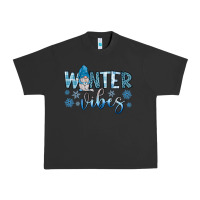 Pigment Black winter vibes gnome Urban Heavy Tee - JahusDesignShop