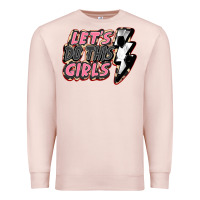 Pale Pink let's do this girls soccer Premium Sweatshirt - FaDigitalArtStudio
