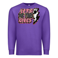 Purple let's do this girls soccer Premium Sweatshirt - FaDigitalArtStudio