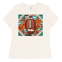 Bone american football serape glittertumbler Ladies Tee - Jasminsmagicworld