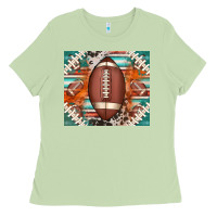 Matcha american football serape glittertumbler Ladies Tee - Jasminsmagicworld