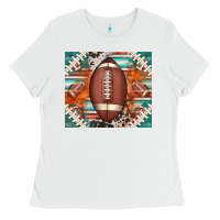 White american football serape glittertumbler Ladies Tee - Jasminsmagicworld