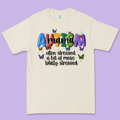 Autism Mama Premium Tee Designed By Maliassmallbusiness