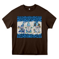 Chocolate Brown snowy christmas gnomes Heavy Core Tee - BarkalooDesign