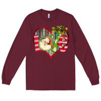 Burgundy Love Christmas Long Sleeve Tee - Bettercallsaul