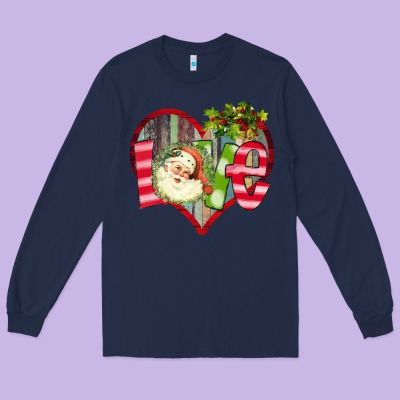 Love Christmas Long Sleeve Tee Designed By Bettercallsaul