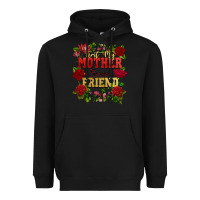 Black First my mother forever my friend Mother's Day Heavyweight Hoodie - FaDigitalArtStudio