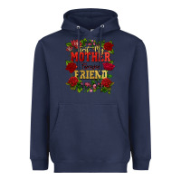 Navy First my mother forever my friend Mother's Day Heavyweight Hoodie - FaDigitalArtStudio