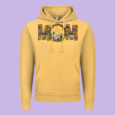Western Mom With Baby Jesus Vintage Hoodie Designed By Bundleandbundleshop