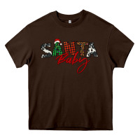 Chocolate Brown Santa baby Heavy Core Tee - BarkalooDesign