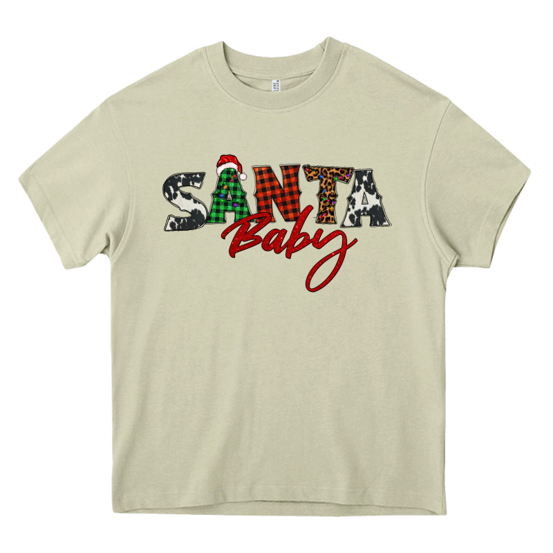 Santa Baby Heavy Core Tee by BarkalooDesign | Teevron