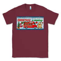 Burgundy christmas is coming license plate Classic Tee - BundleAndBundleShop